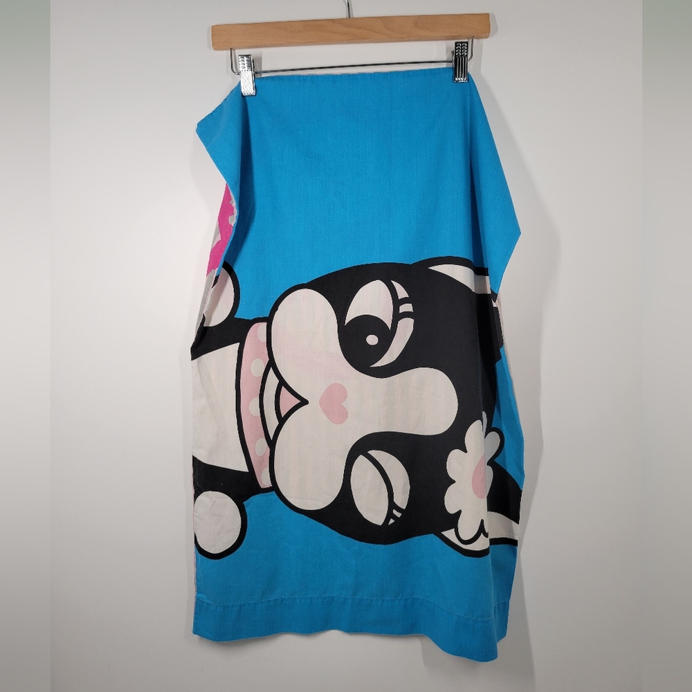 Rebecca Bonbon Blue White Dog Hello Kitty Pillowcase